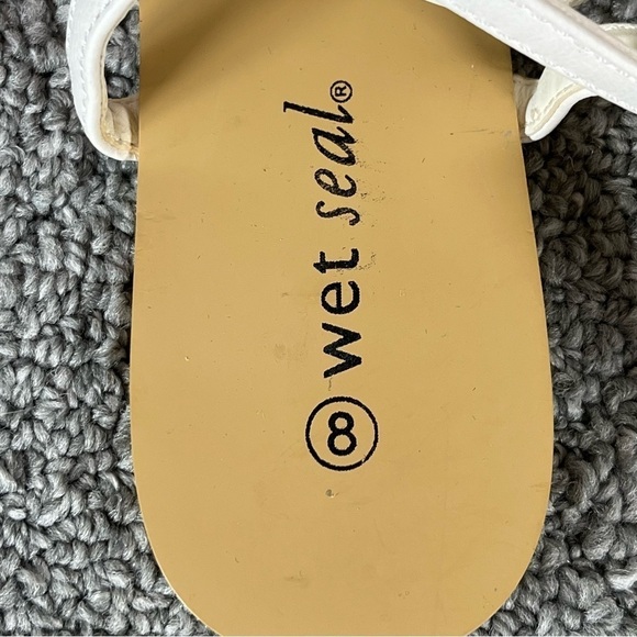 Wet Seal Sandals White High Ankle Strap Womens Size 8 New - Picture 5 of 7
